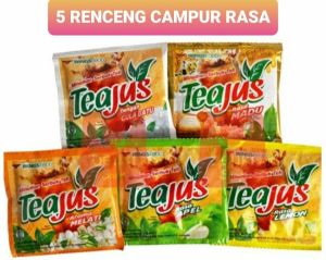 5 Renceng Isi 50 Sachet Aneka Minuman Serbuk Instan Praktis Campur Rasa Kaya Sumber Vitamin Buah