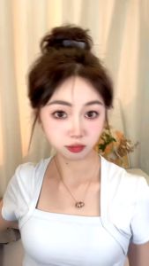 Tóc giả búi xoăn dành cho nữ đẹp tiện lợi sử dụng đi chơi đi tiệc