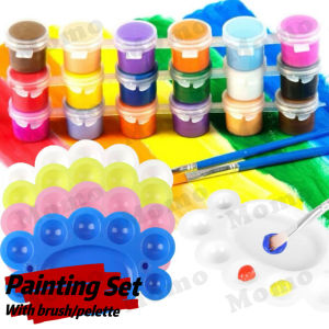 Acrylic paint color set drawing material original materials art kit set for kids paint mixing plate coloring art set with paint acrylic marker paint set with brush watercolor drawing poster paint art coloring set for kids school supplies wholesale store