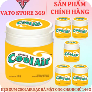 Kẹo sing-gum COOL AIR hương bạc hà mật ong chanh hủ 146g