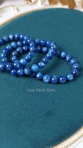 Vòng tay đá Kyanite (sapphia nước) 8 li VIP phù hợp mệnh Thủy Mộc | Hoa Minh Gem
