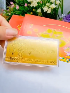 2026 Lucky Horse Golden Foil Coin for Wealth Health Blessings Christmas Gift