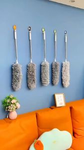 ไม้ปัดฝุ่นและกวาดหยากไมโครไฟเบอร์ ยืด-หด ปรับได้ 2.8m