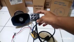 modul sirine landun 60 watt aux mic set speaker narae nsh180r 20 watt oval