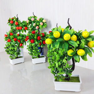Unico PBP84 Tanaman Hias Buatan Pot Bunga Buah Mini Artificial Fruits Plant Ornamen Hiasan Dekorasi Ruangan Meja Rumah Outdoor Indoor COD
