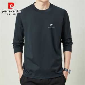 Áo Thun Nam Pierre Cardin Tay Dài Cổ Tròn Cotton Nguyên Chất Mùa Thu 2025 Phong Cách Mới Chất Liệu Cotton Thoáng Khí Thoải Mái