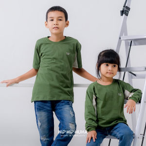 HipHipHuka - T Shirt Kaos Anak Cowok Cewek Baju Bayi Laki-Laki Perempuan 1-11 Tahun Pusaka Series