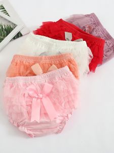 Summer Thin Cotton Baby Girls Underwear Triangle Short Pants Breathable Comfortable Innerwear for 0-1 Years Old Babies