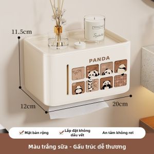 evesigar | Hộp Giấy Vệ Sinh Treo Tường Không Cần Khoan Chống Nước