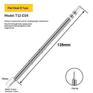 EELHOE | pogyrt T12 Multiple Styles Integrated Soldering Iron Tips Fast Heat Conduction Easy Tinning For DIY Electronic Repair Projects
