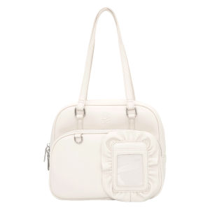 Ballet Style Cream Block Original Design Pain Bag Small Snack Quantity Single Double Shoulder Large Capacity Box Shape Leisure Bag