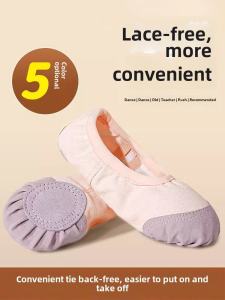 Ballet Dancing Shoes Soft Bottom Cat Claw Shape for Girls Children Practice Ballet Dance Pink Color Professional Dance Shoes