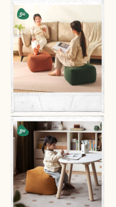 Ghế đôn hạt xốp 3II HOME vuông 40x40x30cm vải nhung tăm cao cấp êm ái sang trọng thiết kế hiện đại bền bỉ cho phòng khách và phòng chơi