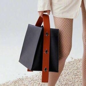 High-End Leather Tote Bag Large Capacity Single Shoulder Handbag Womens Fashionable New Style 2025 Trendy Bag Casual Use
