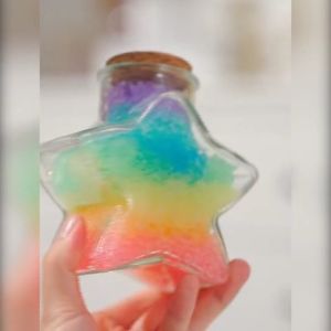 Rainbow Mix Jelly Water Gel Beads Growing Balls for Kid Tactile Sensory Toys Plants Vase Filler Home Decoration Magic Orbeez Crystal Soil Mud Children Toy Water Beads for Kids Flowers Growing Up Water Hydrogel Balls Home Decor Potted