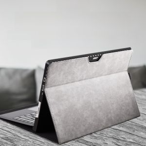 เคสป้องกัน Microsoft Surface pro 11 หนาบาง ทนทาน สำหรับแท็บเล็ต 12 นิ้ว แบบแยกเป็นสองส่วน หนังเทียม ดีไซน์เรียบง่าย