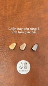 Chặn Dây Kéo Răng 5 Hình Tam Giác Bầu – Phụ Kiện May Đồ Da Túi Xách Handmade DIY