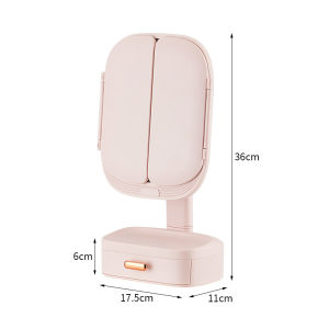 Lighted Smart Brightening Vanity Mirror With Drawer