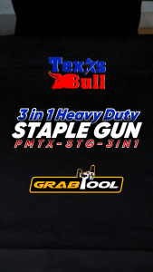 Texas Bull 3 in 1 Heavy Duty Staple Gun (PMTX-STG-3IN1)
