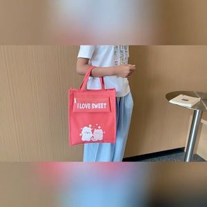 Cartoon Tota Bag Book Bags Tutoring Bag Waterproof Smooth Zipper for kids girls 7 to 8 School Supplies Christmas Gifts