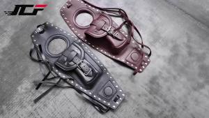 JNYD Motorcycle Fuel Tank Cover Panel Pad Bib Bag Pouch PU Leather For Harley Sportster 883 XL1200