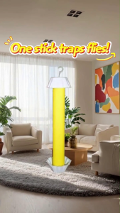 1-Pack Long-Lasting Type Insect Sticky Traps - Indoor & Outdoor Use Targets & Kills Aphids/Thrips/Mosquitoes Pesticide-Free Safe Formula