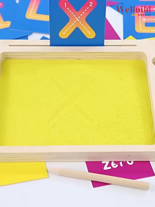 Montessori Sand Tray 蒙氏练字沙盘 Letter Formation Alphabet Number Learning Educational Toy Children Preschooler MainanWeBuild