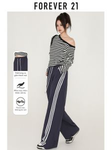 Forever21 | Bộ Quần Lửng Dây và Áo Tay Dài Phong Cách Mỹ