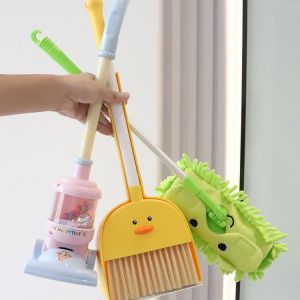 JIFANPAUL | Childhood Playset Toys Duck Broom Mop Dustpan Vacuum Cleaner Set for Girls
