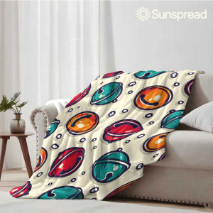 Beast Kingdom | Cartoon Christmas Bell Soft Warm Flannel Blanket Lightweight Cozy Christmas Halloween Home Decor Room