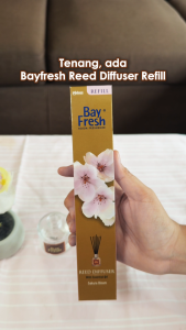 Bayfresh Reed Diffuser Refill Pengharum Ruangan Yuzu Peach