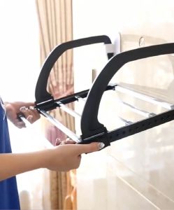 ราวแขวนผ้า ราวเกาะระเบียง ล็อคได้ ราว ราวตากผ้า ประหยัดพื้นที่ใช้สอย ราวตากผ้าในห้อง ราวสแตนเลส ราวระเบียง ราวตากผ้าแขวน