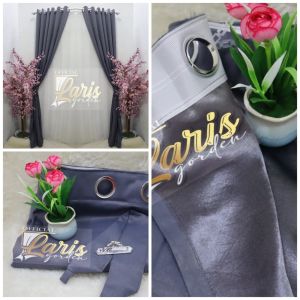 Gorden Blackout Import Model Polos Jendela Minimallis - Serat Embos, Bahan Balck Out 85% - Warna Maroon, Abu Tua, Ping, Abu Muda, Coklat Tua, Gold, Biru Muda (IMPORT)