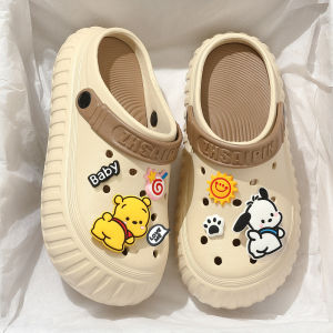 รองเท้าแตะฤดูร้อนแบบสบายๆสําหรับผู้หญิง Anti-SLIP หนารองเท้าระบายอากาศได้สบายพร้อมการออกแบบการ์ตูนที่สมบูรณ์แบบสําหรับเที่ยวชายหาด