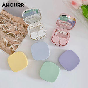 กล่องใส่ ตลับคอนแทคเลนส์ ลายการ์ตูน มีหลายสี น่ารัก ตัวล๊อคแน่น มีกระจก