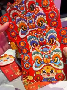 8pcs Angpao Imlek 3D Barongsai Terbaru / Amplop Angpau Tahun Baru Imlek / Angpao