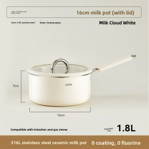 KIMS COOK | Stainless Steel Baby Food Pot for Milk Heating
