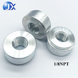 304 Stainless Steel 1/8npt Internal Thread Cylindrical Nuts Thickened Fasteners for Auto Oxygen Sensor Adapter