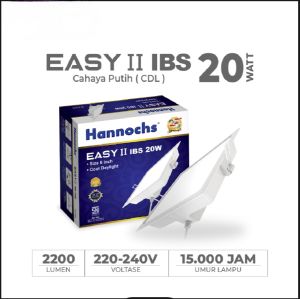 LAMPU Downlight LED EASY ll 20W IBS Cahaya Putih INBOW/lampu Panel Hannochs Downlight LED size 6"sni