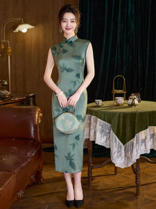 Sleeveless Cheongsam Dress Slim Fitting