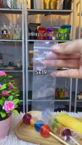 100pcs Plastik Zip Jelly Ball viral / 5X15cm/ 5X19cm / 5X25cm