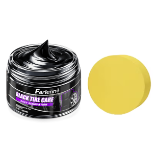 Farienne Leather Renew Cream Auto Interior Restorer Black Shine Faded Car Seat & Plastic Trim Restorer