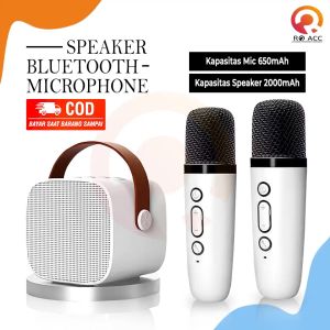 RO ACC -  NVN-KTV1 SPEAKER BLUETOOTH MICROPHONE SET KARAOKE KTV WIRELESS PORTABLE MINI