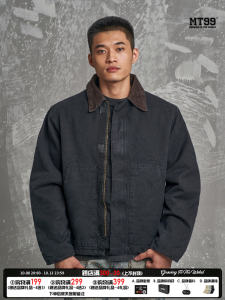 Mt99 Spring and Autumn Detroit Cargo Jacket Coat Retro Handsome Lapel Patchwork American Tops Men and Women Fashion