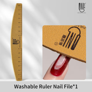 1/2/5/10pcs Washable Ruler Nail File Set with Scale 100/180 Grit Double-Sided Sanding Nail File Durable Nail Sanding Bar Tools