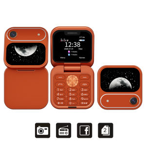 SERVO | SERVO I17 AIR Small Flip Mobile Phone Bluetooth Dialer Magic Voice Blacklist FM Flashlight Dual SIM Standby Mini Fold Cellphones