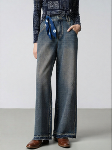 Pure Cotton Wide Leg Jeans Autumn 2025