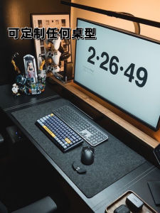 Extra Large Felt Mousepad Anti-Slip High Grade Study Desk Mat Computer Keyboard Pad Laptop Keyboard Pad Simple Design