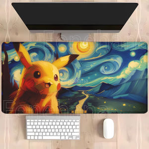 Potdemiel | Pokemon Pikachu Mouse Pad HD printing XXL Mousepad Lockedge Large Gaming Office accessories PC Computer Gamer Keyboard Desk Mat