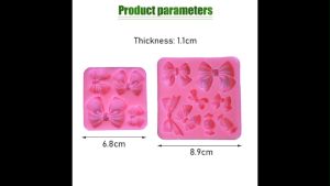 Bow Ribbon Silicone Cake Baking Molds Cupcake Fondant Cake Decorating Tools Chocolate Candy Clay Moulds Cute Knot Bow Molds Soft Silicone Fondant Resin Art Mould Cake Decoration Pastry Kitchen Baking Accessories Tools